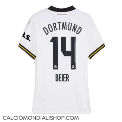 Maglie da calcio Borussia Dortmund Maximilian Beier #14 Terza Maglia Femminile 2024-25 Manica Corta